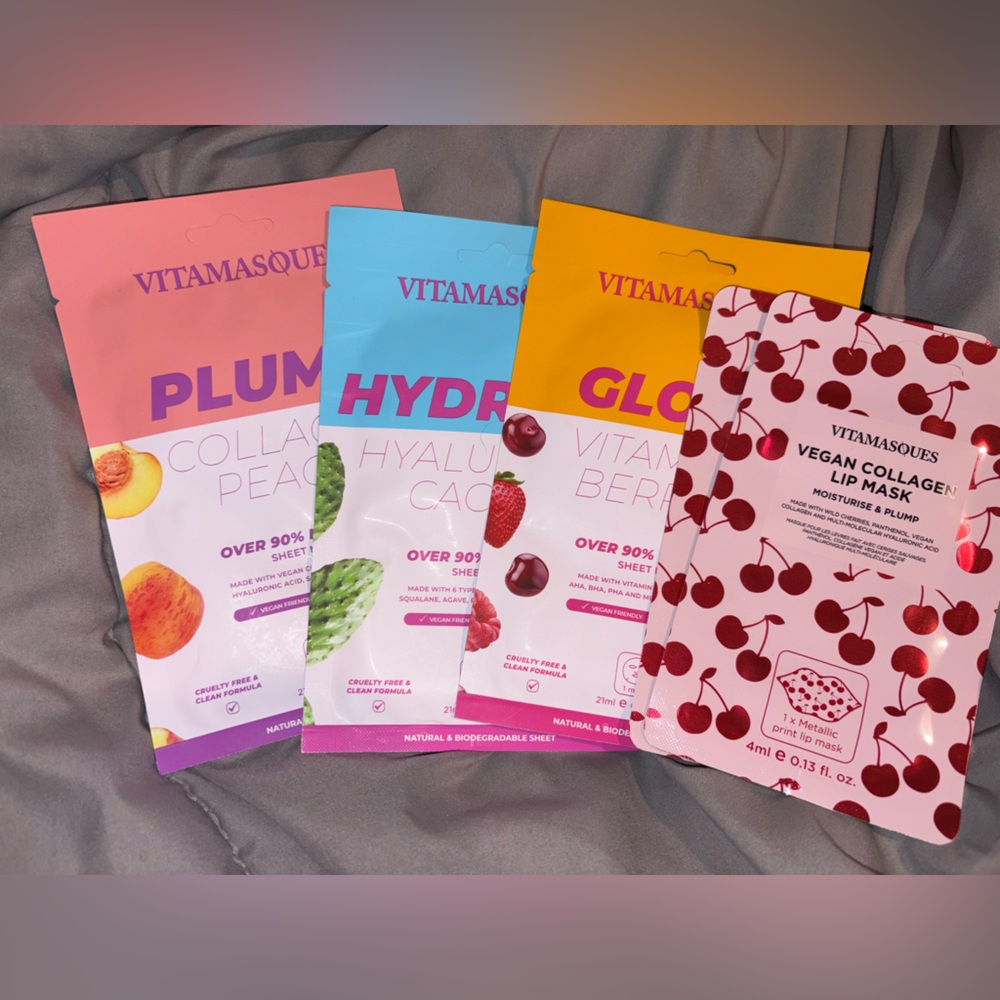 3 Face Masks & 2 Lip Masks Vitamasques